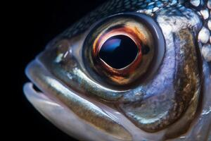 fermer de un océan poisson génératif ai photo