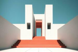 d'un autre monde minimaliste architecture conception photo génératif ai