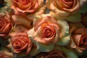 rose Rose texture Contexte génératif ai photo