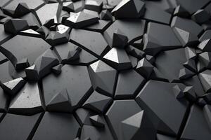 voronoi blocs modèle texture Contexte génératif ai photo