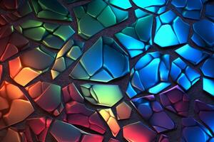 voronoi blocs modèle texture Contexte génératif ai photo