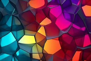 voronoi blocs modèle texture Contexte génératif ai photo