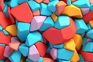 voronoi blocs modèle texture Contexte génératif ai photo