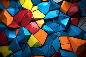 voronoi blocs modèle texture Contexte génératif ai photo