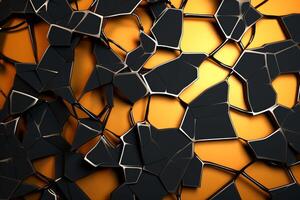 voronoi blocs modèle texture Contexte génératif ai photo