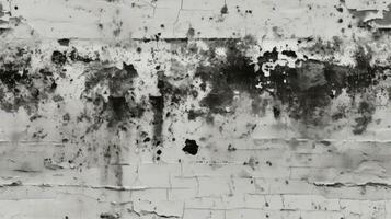 vieux noir blanc brique mur arrière-plan, abstrait texture modèle toile de fond , génératif ai illustration photo
