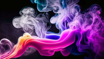 fumer texture de branché abstrait Contexte. Créatif écoulement dynamique enfumé vague. photo