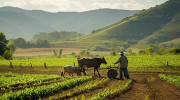 agriculteur travaux sur ferme photo