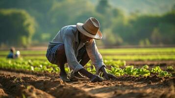 agriculteur travaux sur ferme photo