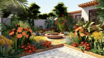 classique hispanique jardin conception photo