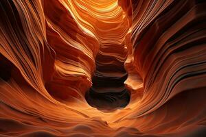 inspirant l'eau strème la grotte surréaliste mur art fond d'écran, génératif ai photo