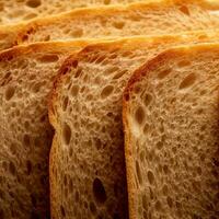 Frais fait maison artisan levain pain. texture de tranché pain de pain proche en haut. pain Contexte. photo