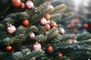 européen Noël les marchés, achat Noël des arbres de marché photo