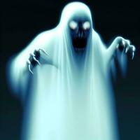des fantômes, esprits ou des morts-vivants sur Halloween. établi avec ai. photo