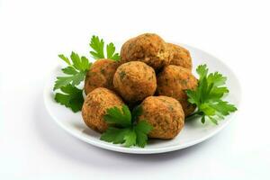 frit falafel des balles aliments. produire ai photo