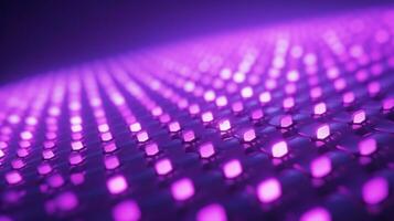 doux concentrer violet et rose LED Contexte ai généré photo
