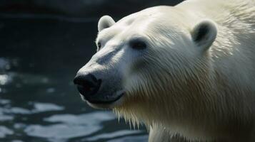 majestueux polaire ours dans ses Naturel habitat ai généré photo