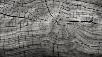 détaillé texture de arbre écorce dans monochrome avec un biologique se sentir, idéal pour environnement campagnes ai génératif photo