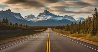 embrassement le serein beauté de scénique paysages et majestueux montagnes. génératif ai photo