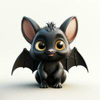 3d dessin animé mignonne chauve souris ai photo