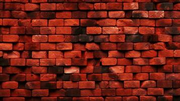 ai génératif foncé rouge brique mur texture Contexte photo
