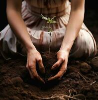 le les filles mains sont délicat et pâle sa les doigts mince et gracieux, la nature Stock photo