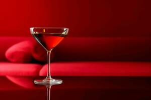 rouge cocktail luxe. produire ai photo