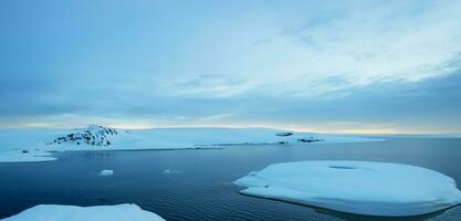 antarctique la glace sol Nord pôle iceberg 3d illustration photo