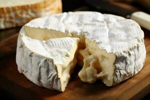 riches Brie fromage. produire ai photo