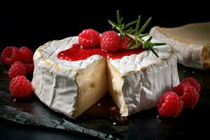 Brie fromage. produire ai photo