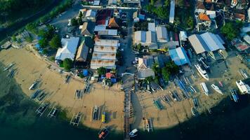 bali pêche village drone coup photo