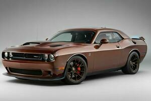 Esquive challenger srt chat de l'enfer yeux rouges muscle auto. pro photo