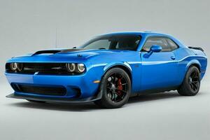 Esquive challenger srt chat de l'enfer yeux rouges muscle auto. pro photo