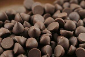 Chocolat morceaux propager pour nourriture Contexte photo