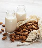 lait d'amande et amandes photo