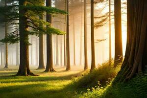 une magnifique arbre ai génératif photo