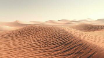 dune Mars le sable ondulations ai généré photo