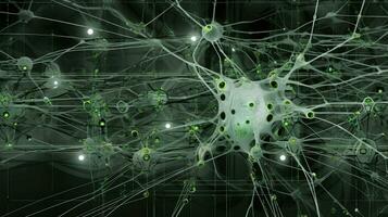 réseau neural circuits complexe ai généré photo
