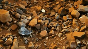 paysage Mars Roche sol ai généré photo