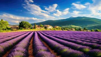 violet méditerranéen lavande des champs ai généré photo