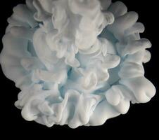 abstrait fluide acrylique peinture. marbré blanc abstrait encre nuage sur bleu Contexte. liquide marbre modèle. moderne art. photo