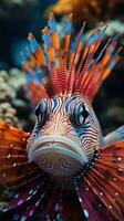 unique poisson sur corail récifs photo