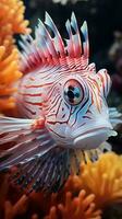 unique poisson sur corail récifs photo