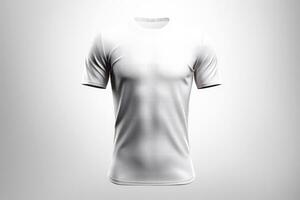 maquette des sports Football équipe uniformes blanc chemise, génératif ai illustration photo