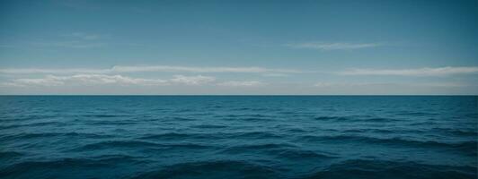 bleu ciel océan. ai généré photo