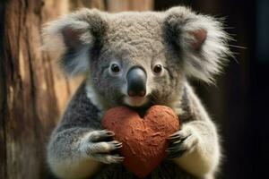 attachant mignonne l'amour koala. produire ai photo