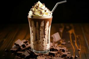 Chocolat Milk-shake. produire ai photo