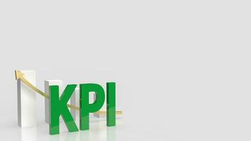 le kpi ou clé performance indicateur pour affaires concept 3d le rendu photo