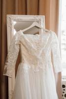 robe de mariée blanche parfaite le jour du mariage photo
