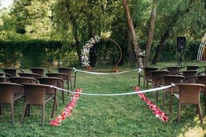 zone de cérémonie de mariage photo